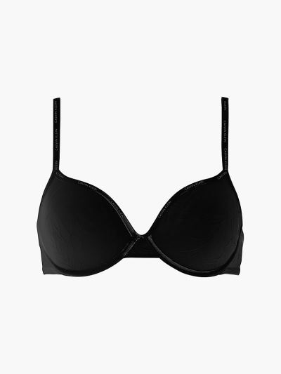 Calvin Klein Underwear HU001145 | Calvin Klein Sheer Marquisette Női Póló Melltartó Fekete